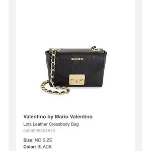 Valentino - black Lola leather crossbody bag